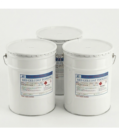 Nhựa Gelcoat Làm Khuôn Màu Đỏ (Tooling Gelcoat) Thùng 20kg
