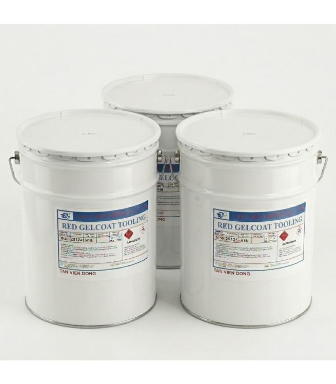Nhựa Gelcoat Làm Khuôn Màu Đỏ (Tooling Gelcoat) Thùng 20kg